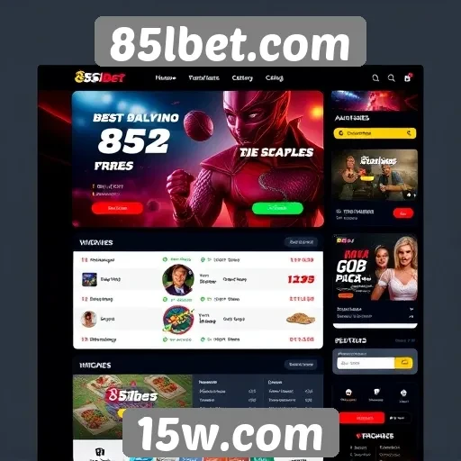 Avaliação da interface do usuário do 85lbet